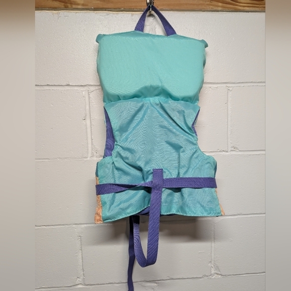 Full Throttle Infant Kids Girls Mermaid Swim Life Jacket <50 lbs - Picture 5 of 7